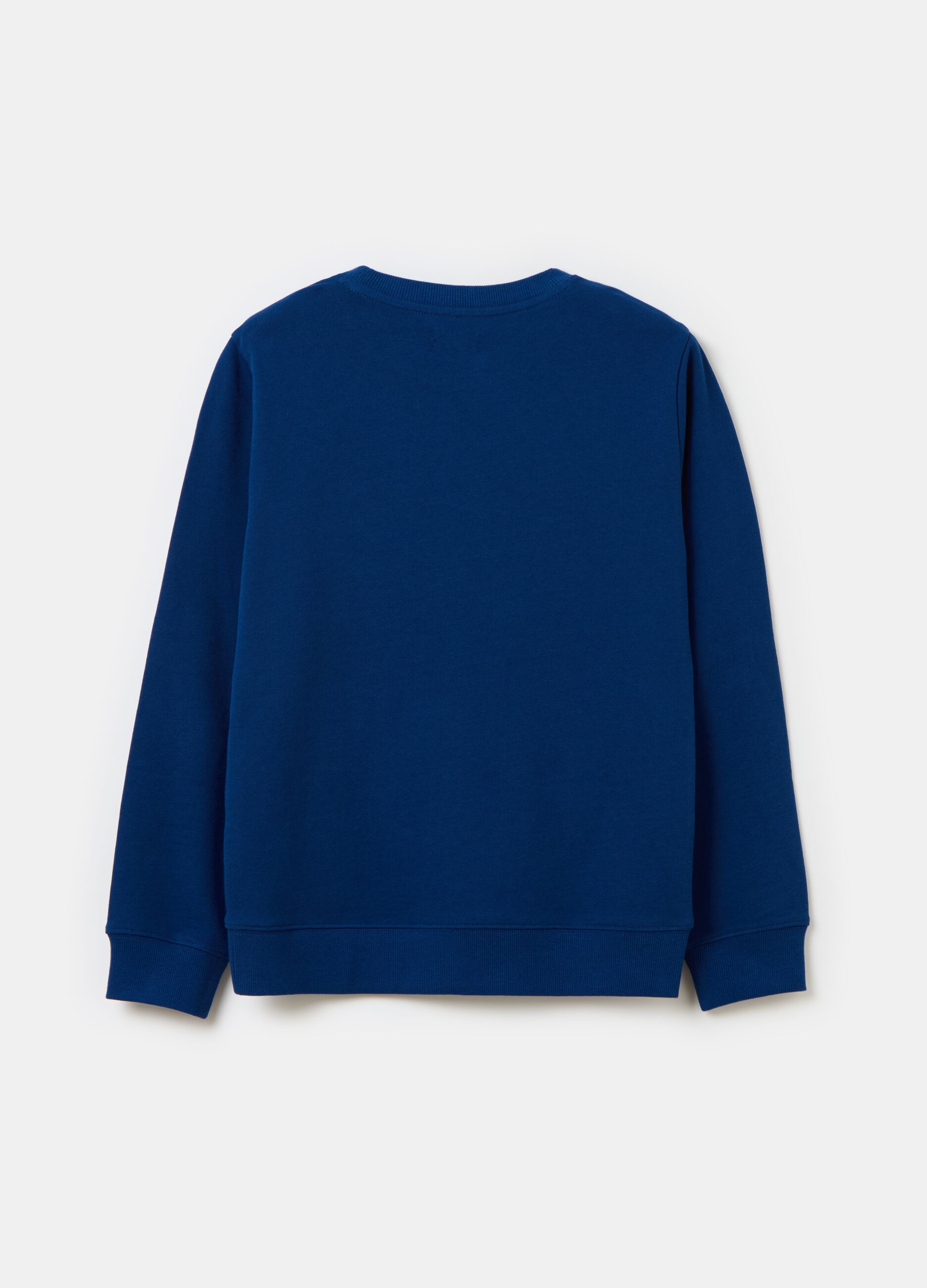 Sweatshirt with round neck and college print