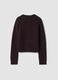 Purple alpaca-blend stretch wool crew-neck cardigan_6