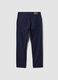 Blaue Five-Pocket-Hose aus reiner Baumwolle_1