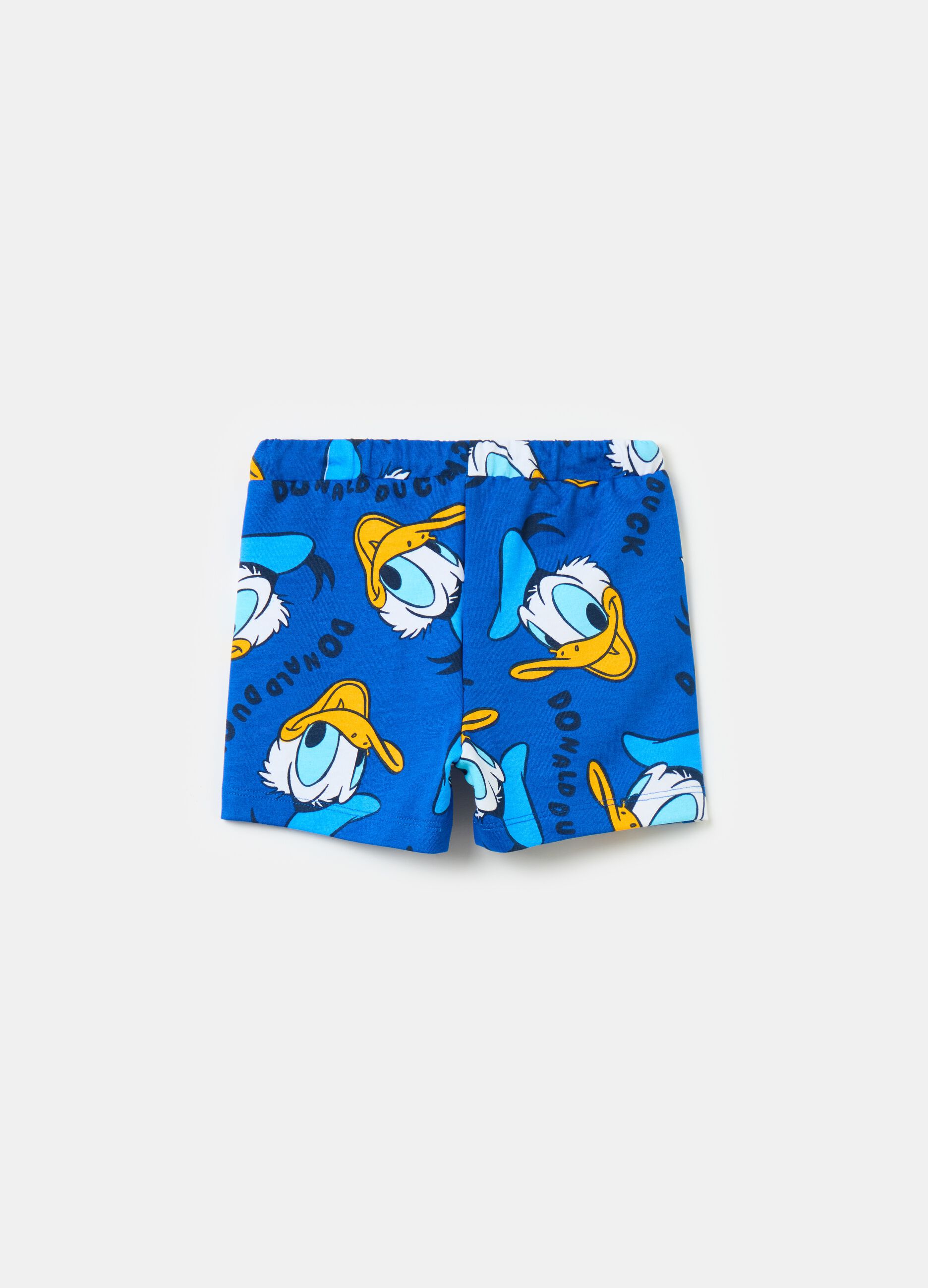 Cotton Bermuda shorts with Donald Duck 90 print