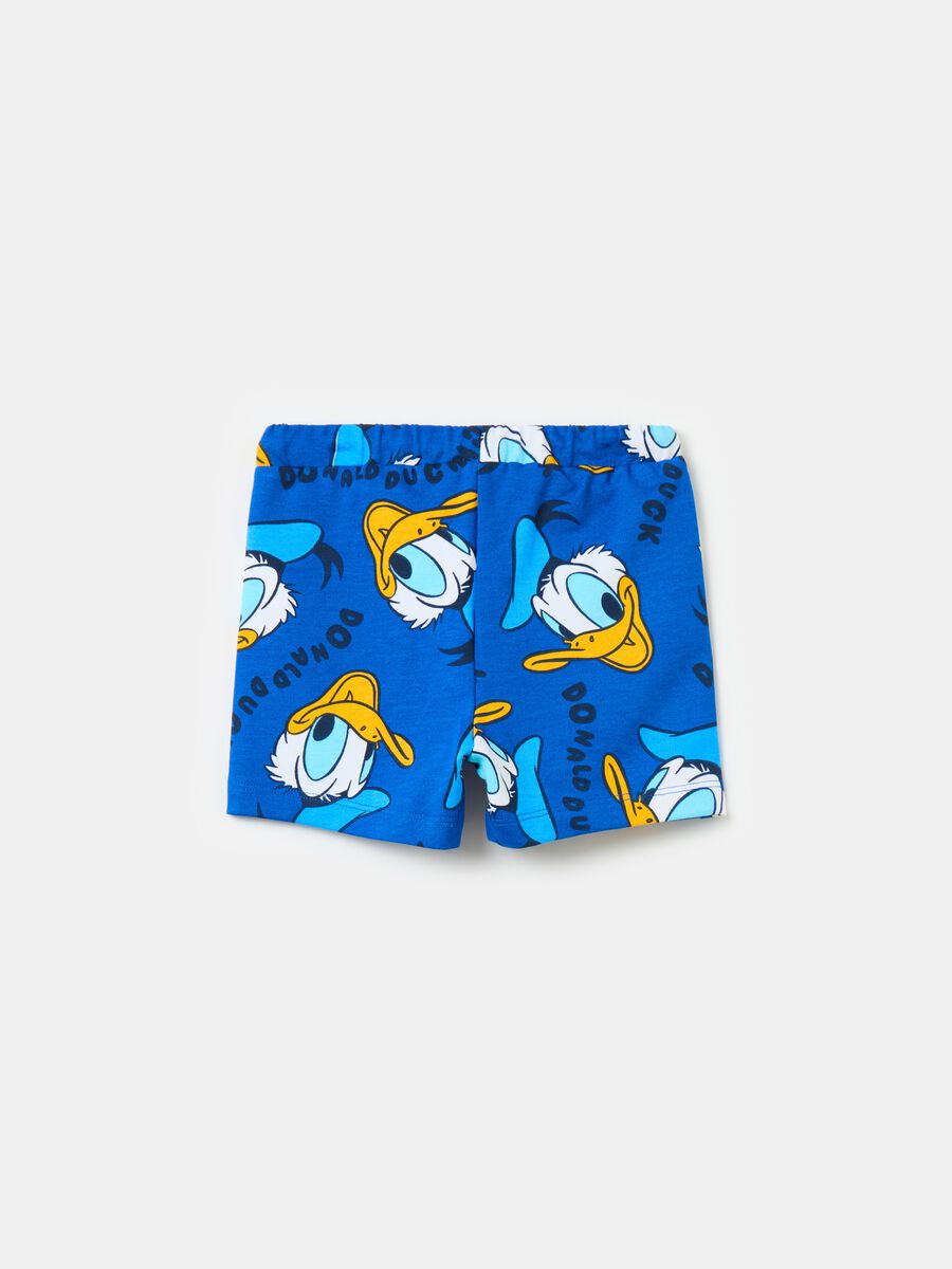 Cotton Bermuda shorts with Donald Duck 90 print_1