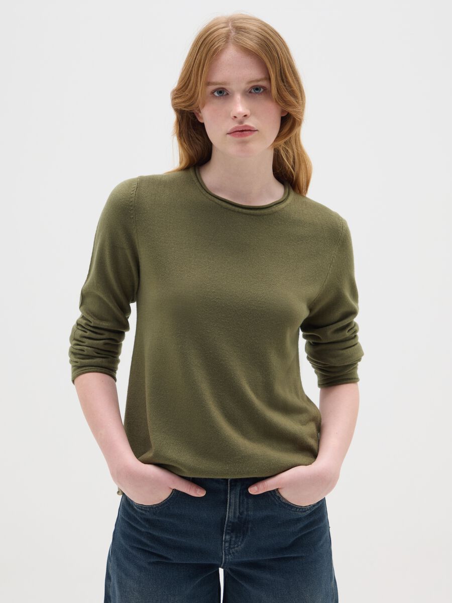 Green fitted jumper_0