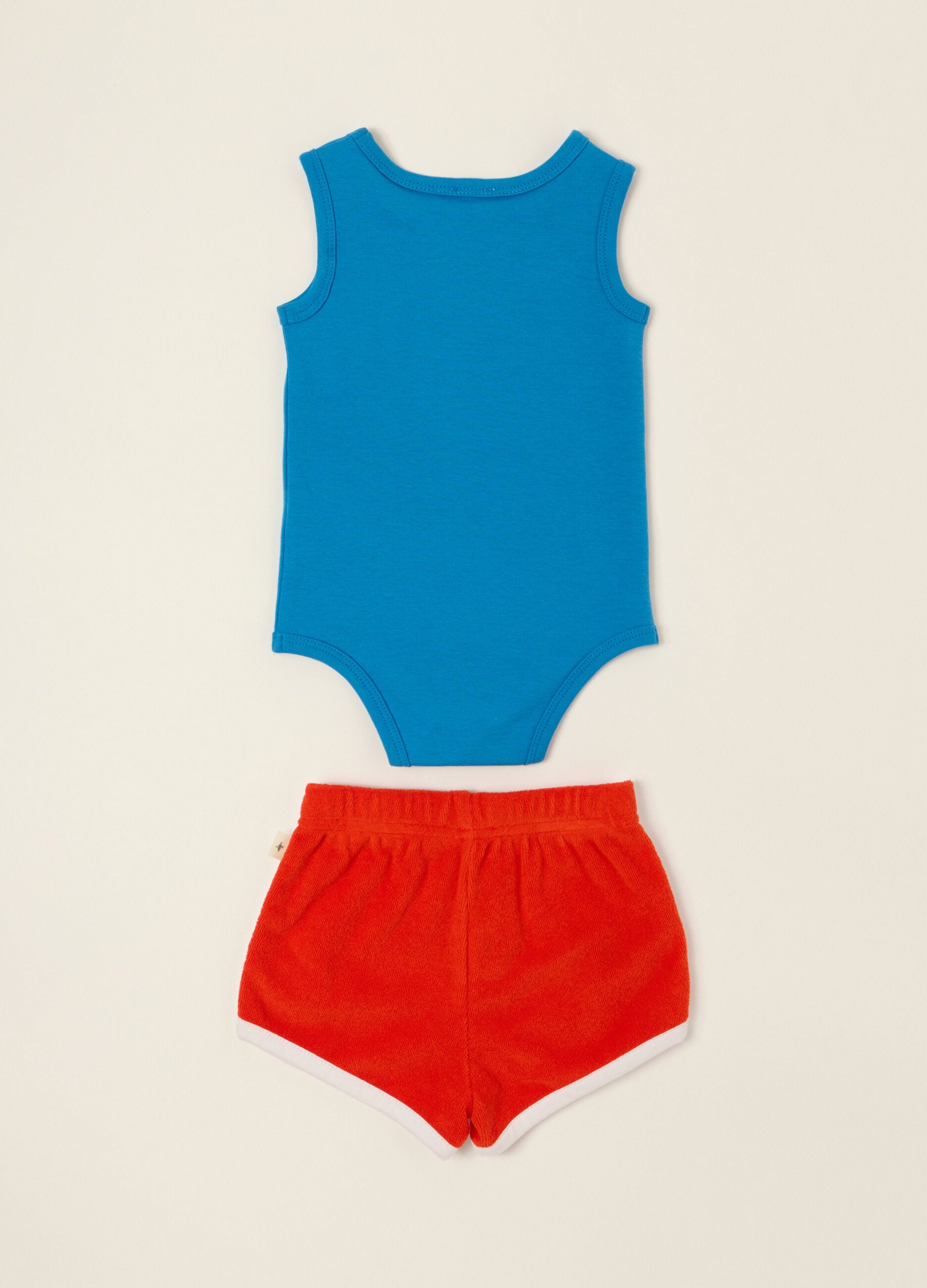 Conjunto de jogging para beb&eacute; IANA em interlock de algod&atilde;o puro