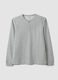 Grey honeycomb viscose-blend T-shirt, regular fit_0