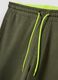 Green cotton-blend Bermuda shorts with elasticated waistband_5