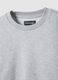 Sudadera marr&oacute;n de mezcla de algod&oacute;n ajuste regular con cuello redondo_5