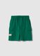 Green shorts in pure cotton_0