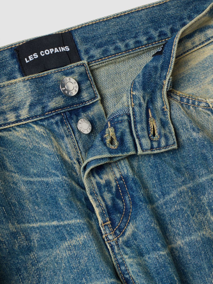 Hellblaue Loose-Fit-Jeans aus reiner Baumwolle_2