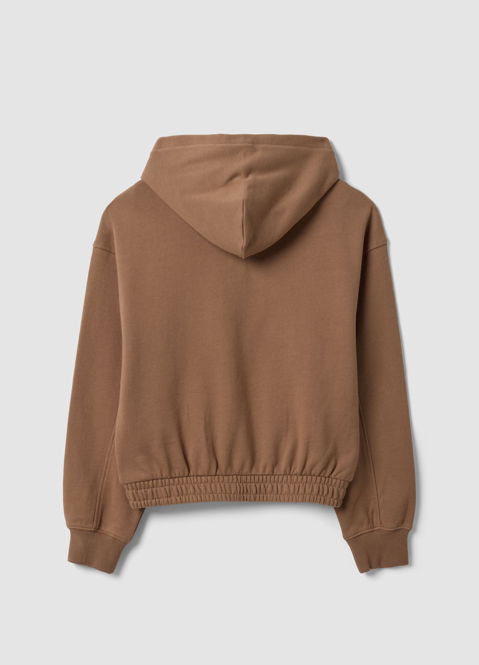 Brown organic cotton hoodie