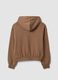 Brown organic cotton hoodie_6