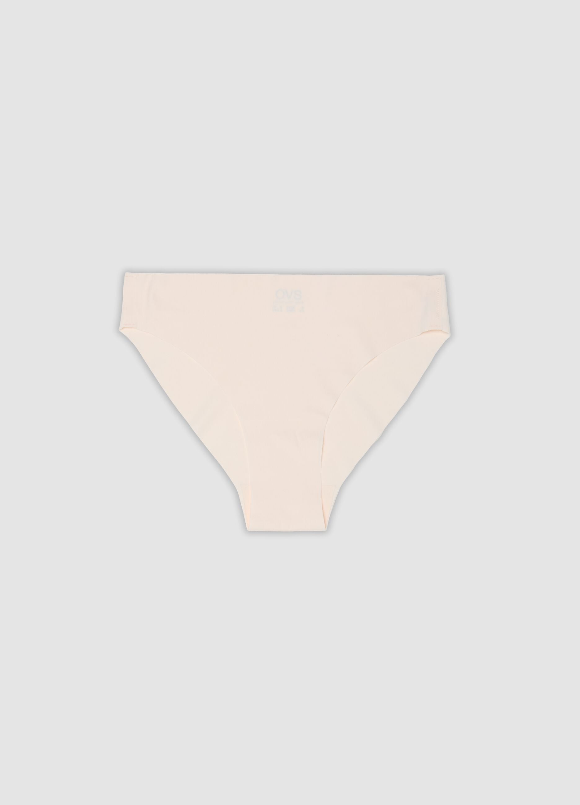 Rosa Slip aus Stretchmaterial mit Regular-Bund