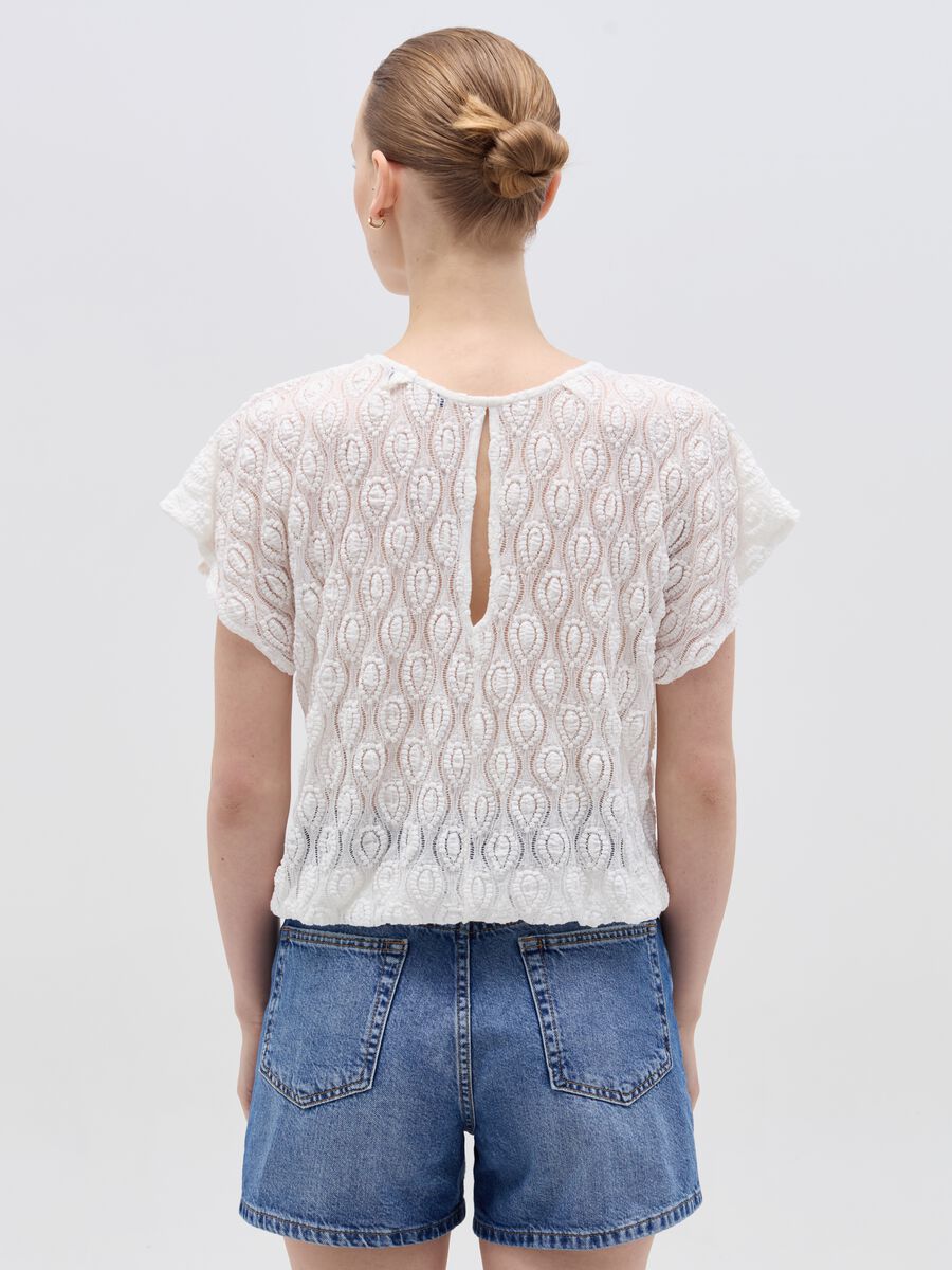 T-shirt with lace detailing_2