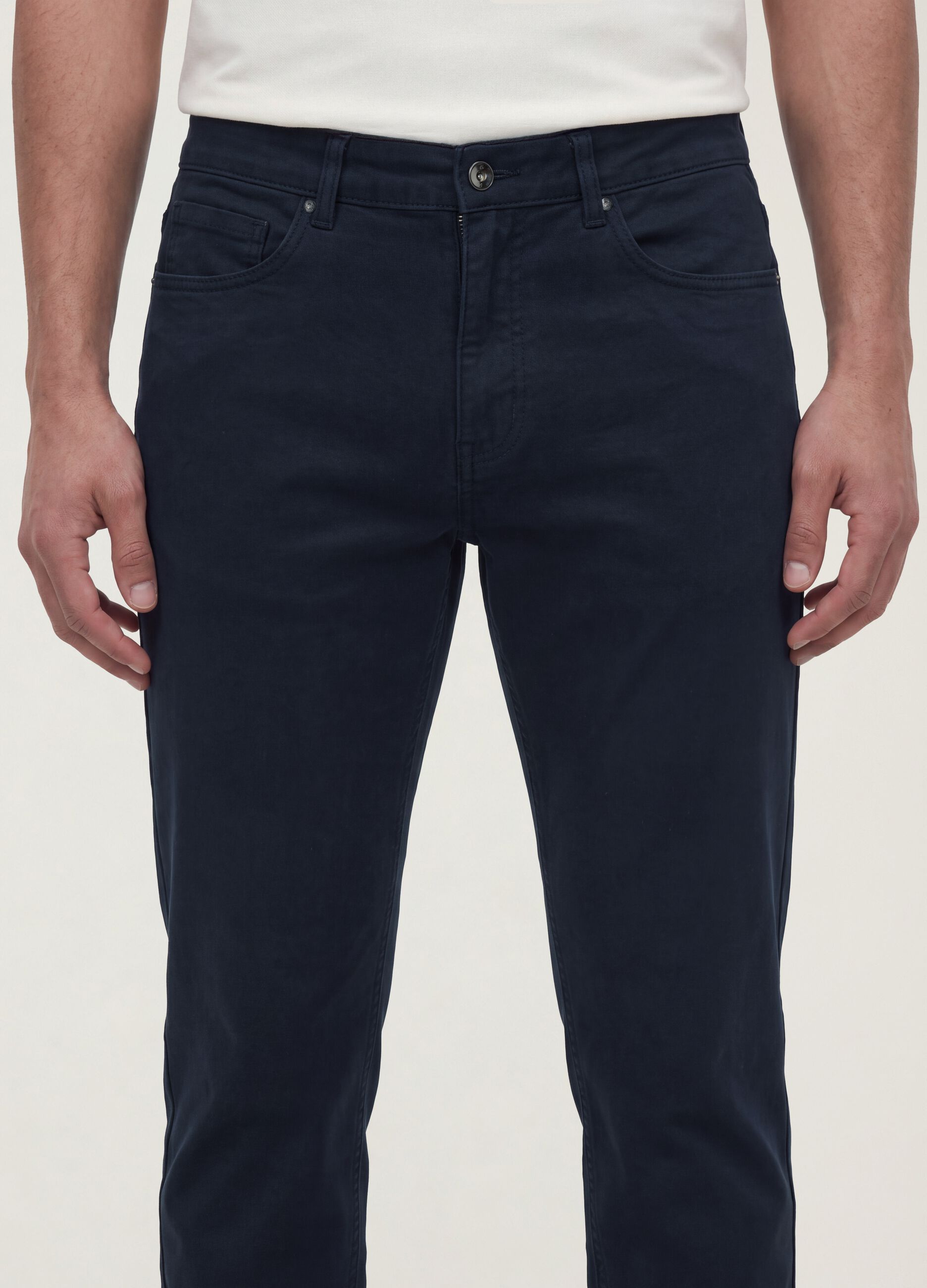 &Mu;&pi;&lambda;&epsilon; slim fit &pi;&alpha;&nu;&tau;&epsilon;&lambda;ό&nu;&iota; &alpha;&pi;ό &epsilon;&lambda;&alpha;&sigma;&tau;&iota;&kappa;ό &beta;&alpha;&mu;&beta;&alpha;&kappa;&epsilon;&rho;ό twill