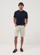 Blue pure cotton short-sleeve T-shirt_1