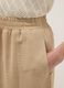 Beige long skirt, regular fit with elasticated waist and slit_3