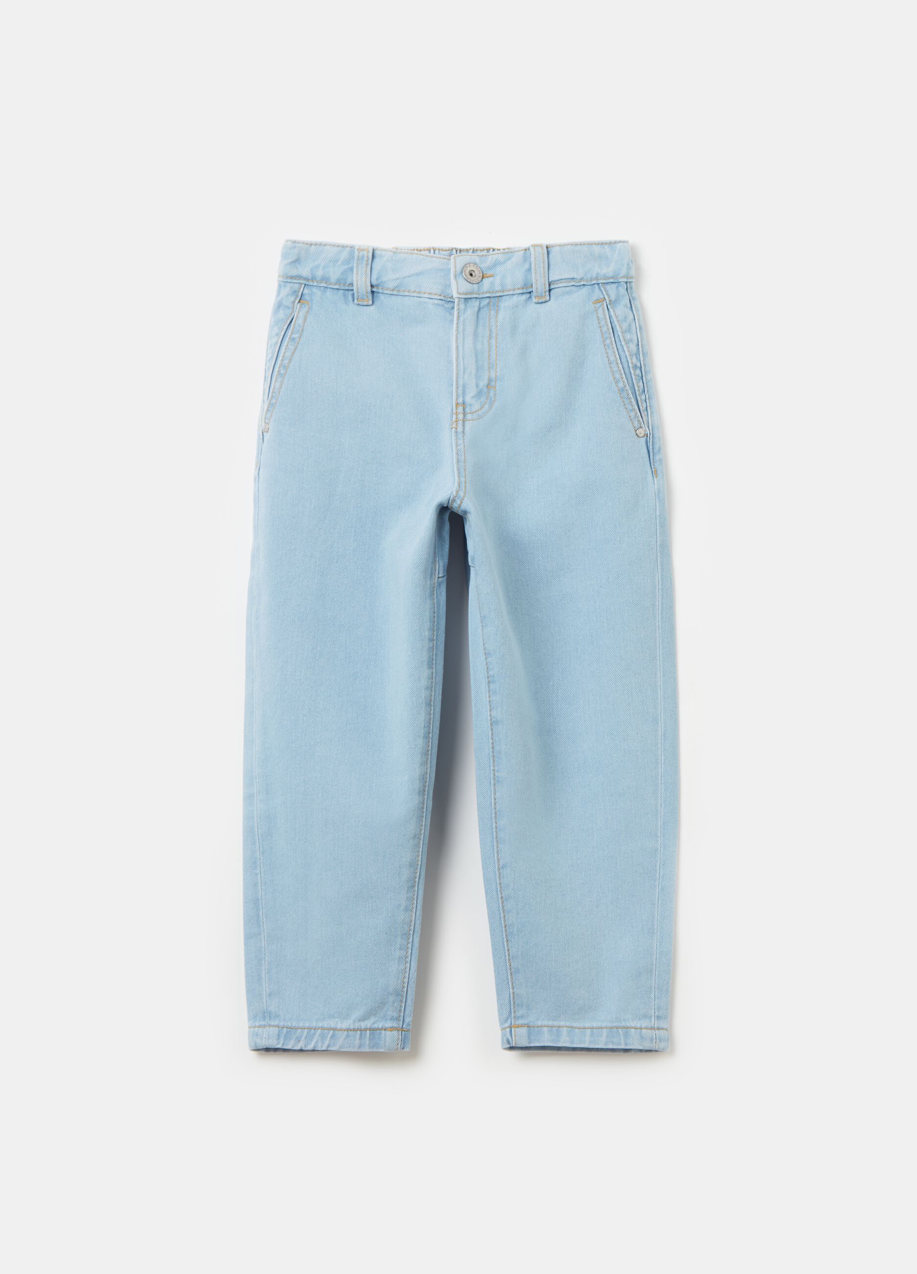 Balloon-fit jeans in cotton