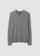 Grauer V-Ausschnitt-Pullover aus Viskosemix, Regular Fit_4