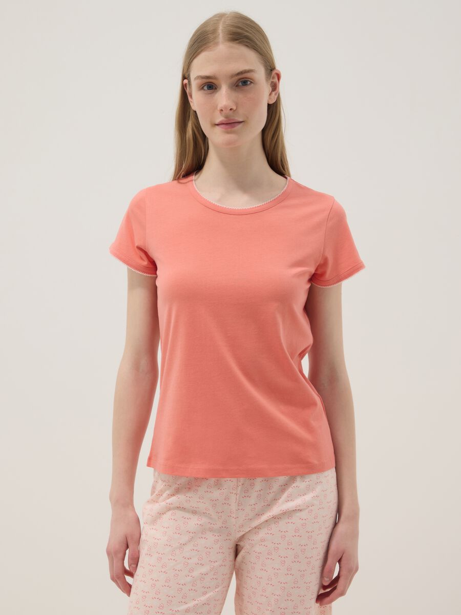 Pink pure cotton pyjamas regular fit_1