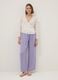 White V-neck pure viscose top regular fit_1