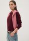 Red cable-knit crew neck jumper, regular fit_0