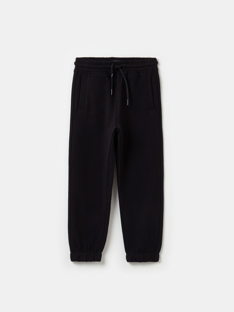 Essential joggers in organic cotton with drawstring_0
