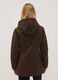 Brown stretch-fabric parka with hood, regular fit_3