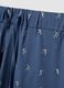 Blue pure organic cotton crew-neck pyjamas_1