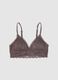 Brown lace wireless bra_4