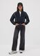 Jeans neri culotte in misto cotone, lyocell e viscosa per ragazza_0