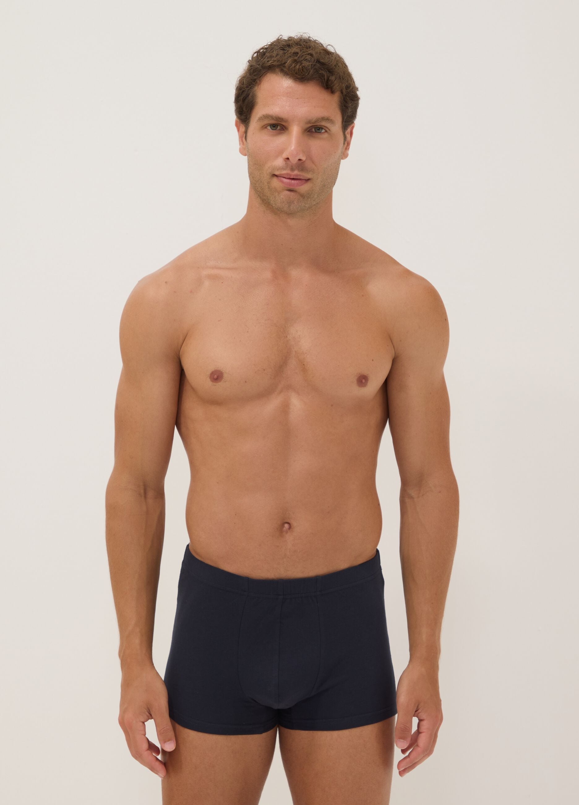 Blaue Boxershorts aus Bio-Baumwolle