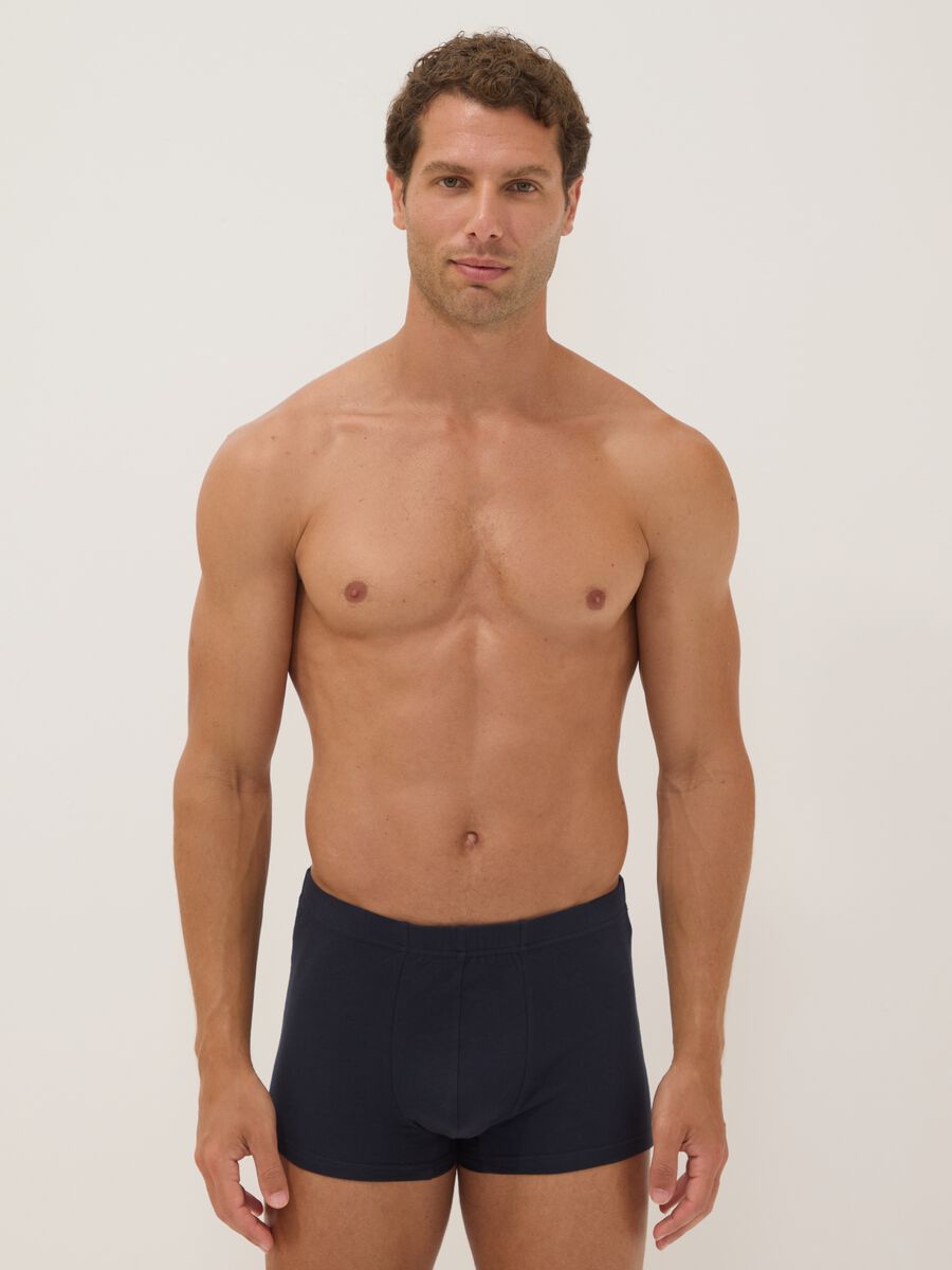 Blaue Boxershorts aus Bio-Baumwolle_0