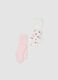 2-pack of pink organic stretch cotton tights_0