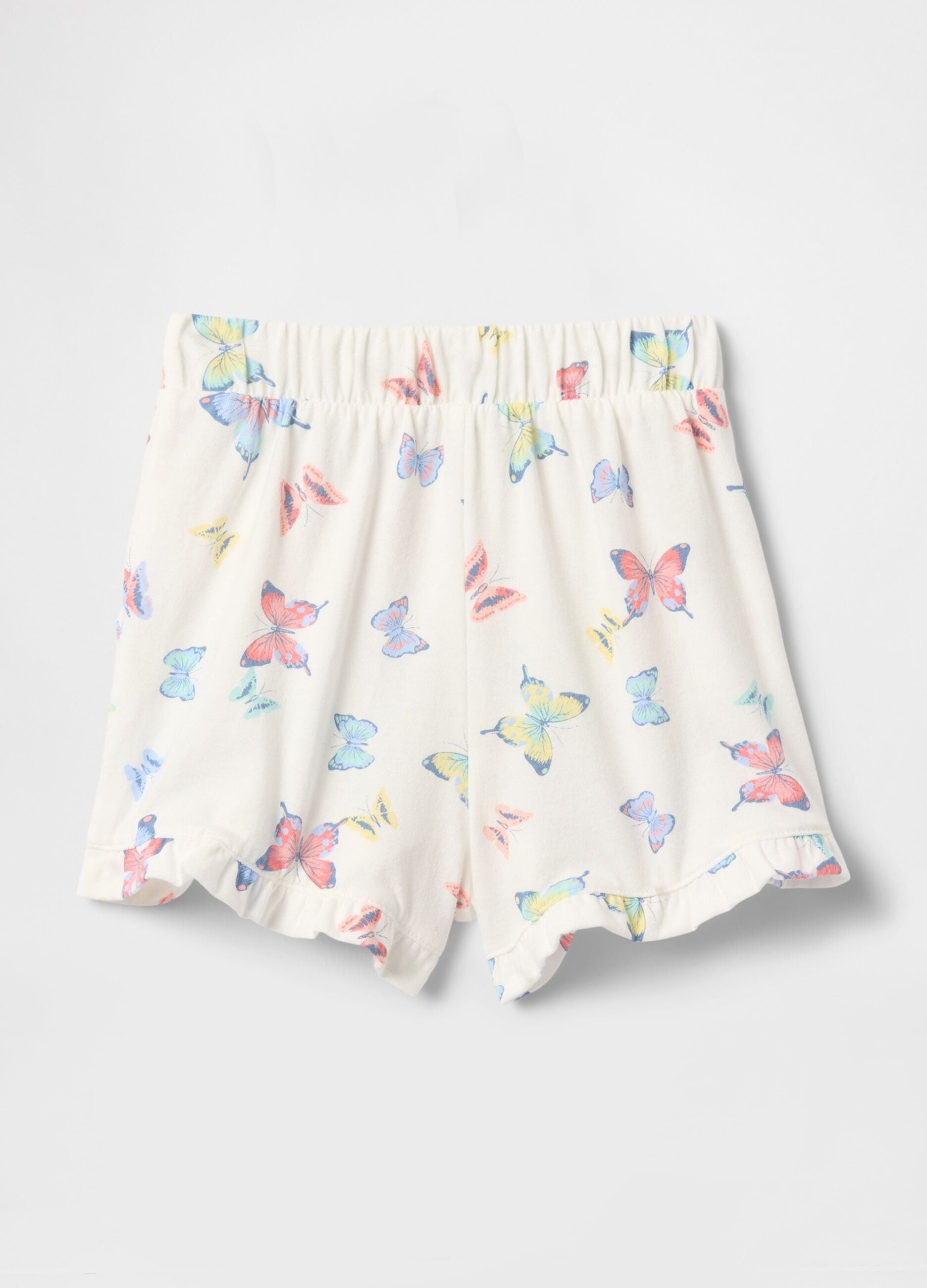 Multicolour Butterfly Print Shorts