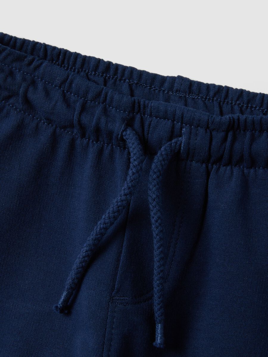 Regular Fit blaue Shorts aus reiner Baumwolle f&uuml;r Kleinkinder_2