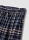 Blue checked pure viscose pyjama trousers_5