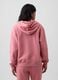 Sweatshirt rosa com capuz em mistura de algod&atilde;o com log&oacute;tipo GAP_2