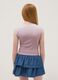 Girls&rsquo; pink ombr&eacute; stretch-cotton short-sleeve slim-fit T-shirt_1