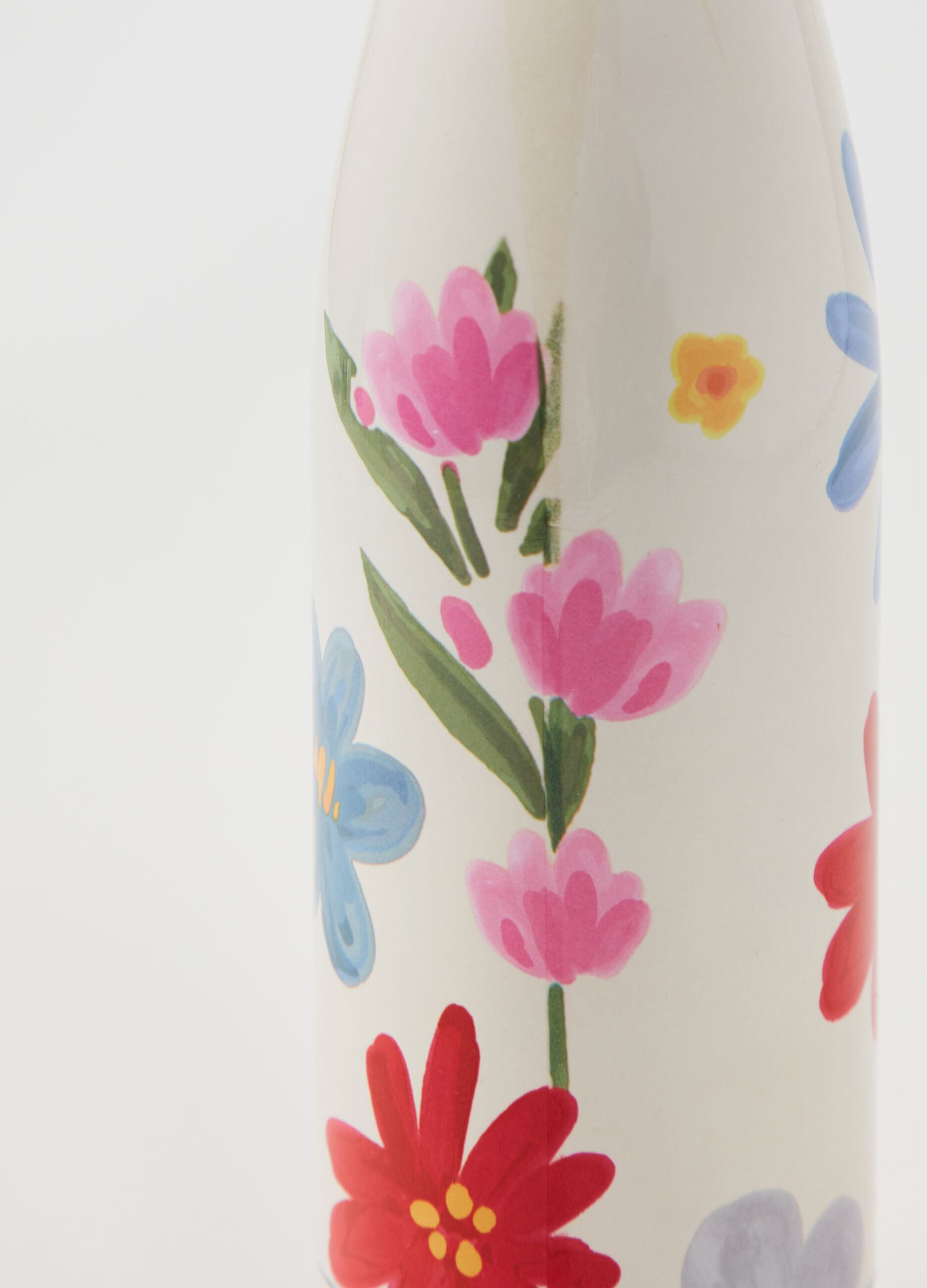 Flask with floral print