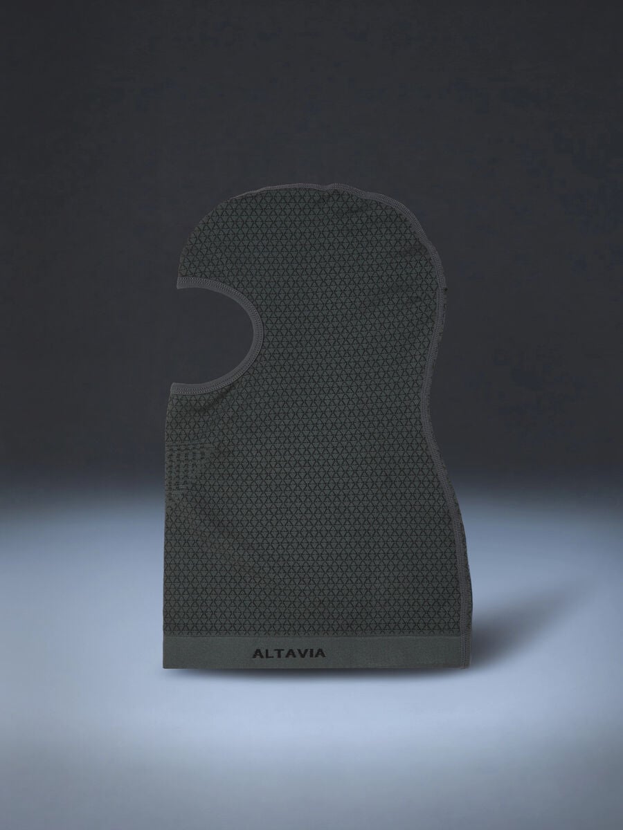 Grey stretch-fabric balaclava ALTAVIA WITH DEBORAH COMPAGNONI_0