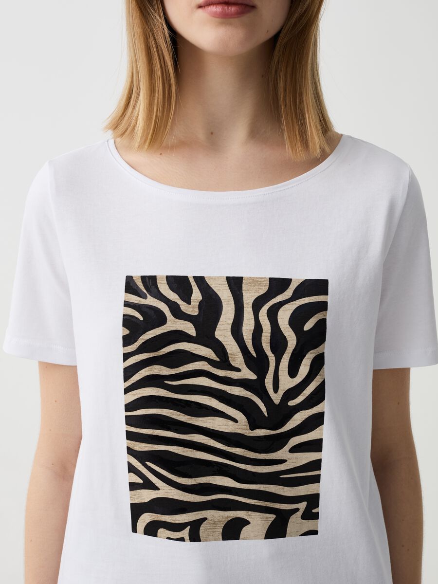 T-shirt with animal print_1