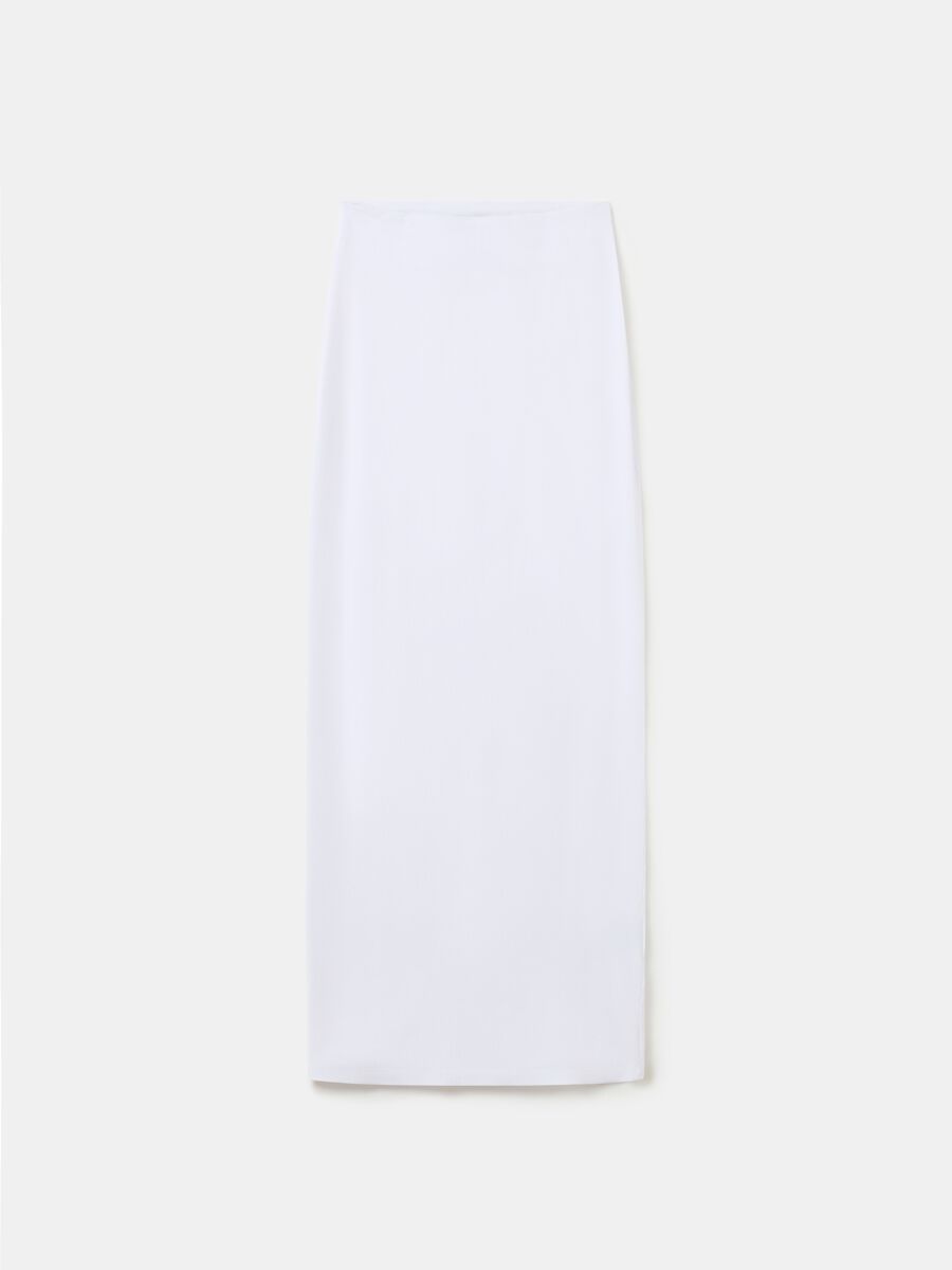 Long Pencil Skirt White_6