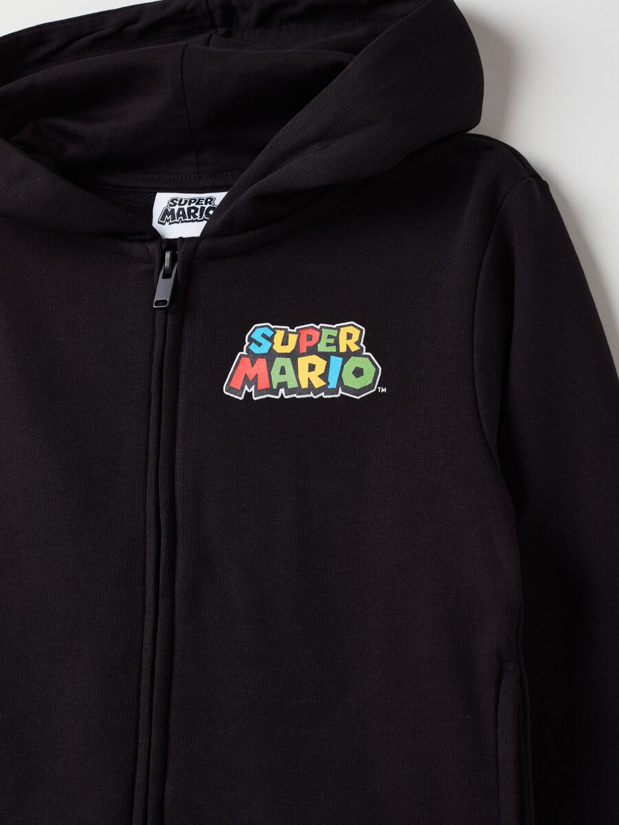 Hooded full-zip jumper with Super Mario™ print_2