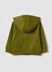 Sweatshirt verde com capuz em puro algod&atilde;o org&acirc;nico, corte regular, para menino_1
