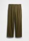 Green regular cotton trousers_4