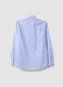 Light blue striped pure cotton shirt with classic collar, regular fit_1