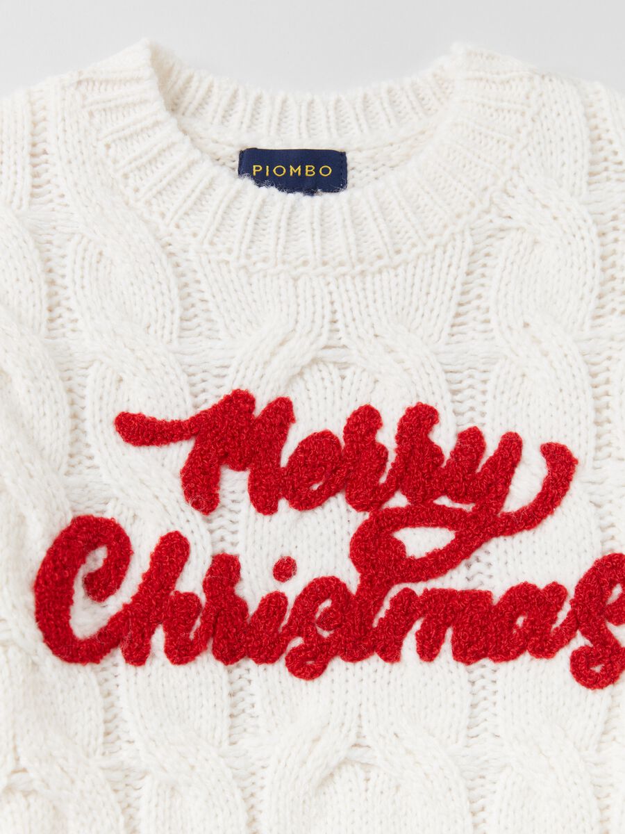 Christmas cable knit pullover_5