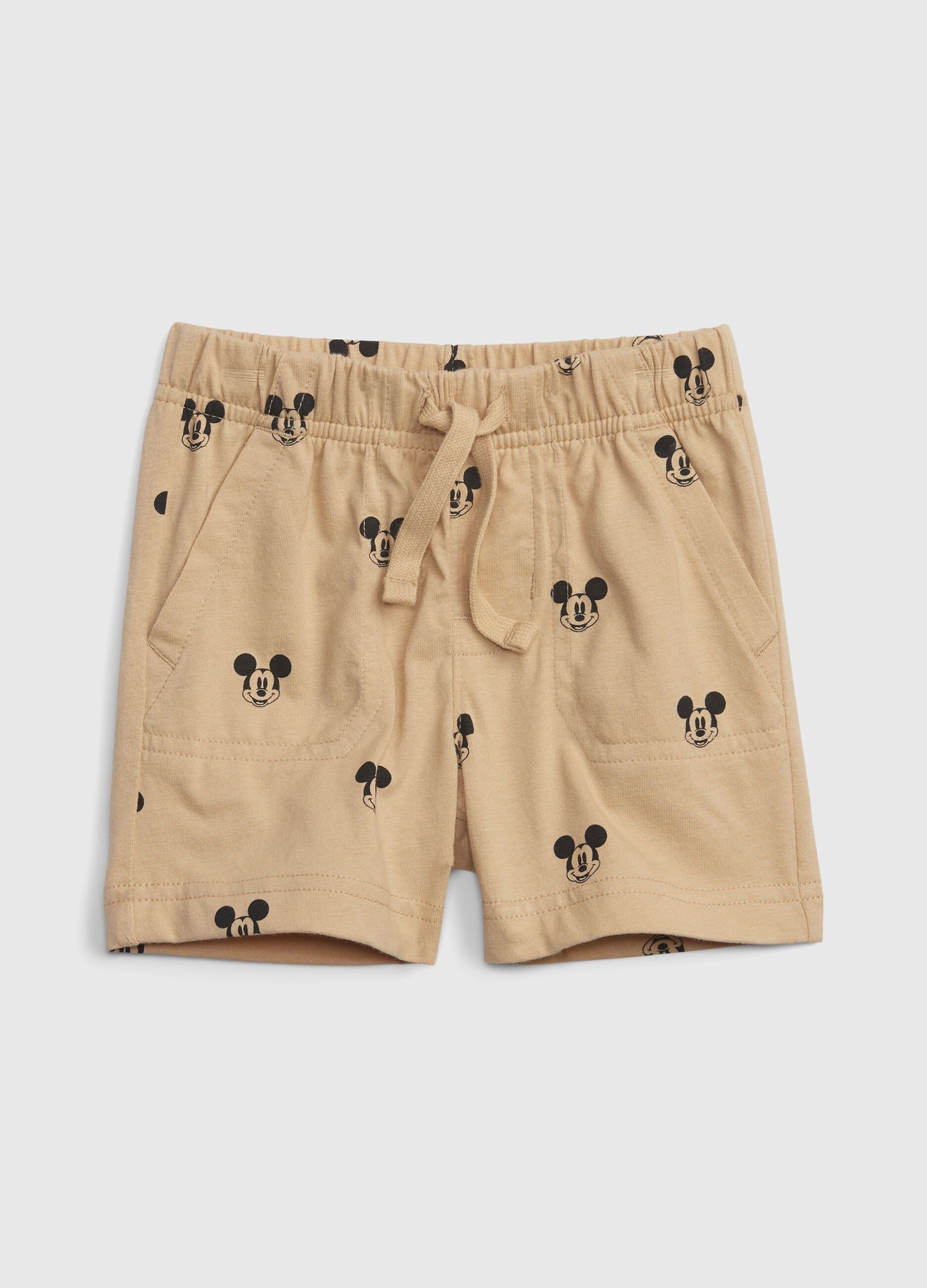 Shorts de algodón estampado Disney Mickey