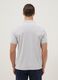 Grey cotton short-sleeved polo regular fit_2