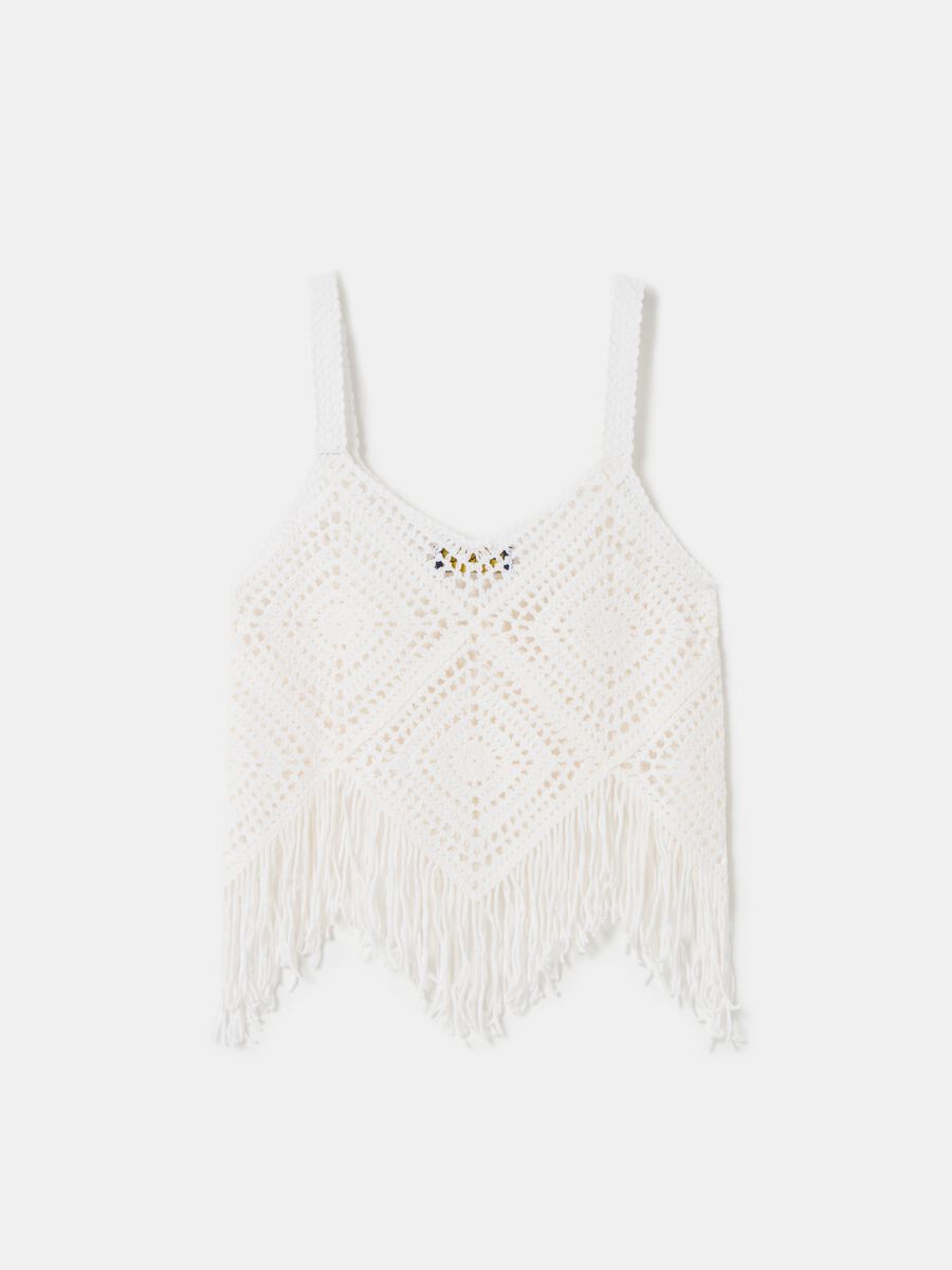 Crochet crop top with fringes_4