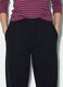 Pantaloni jogger neri in misto cotone con coulisse_2